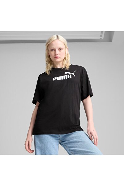 Puma بوما ESS رقم. 1 شعار - تي شيرت مريح، أسود