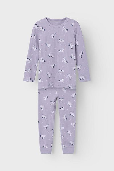 name ıt Women's Two-Piece Pajama Set - Knit Co95/Ea5