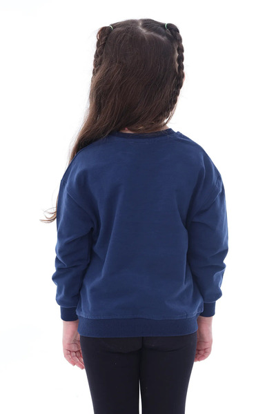 ZUZUNGA Navy Blue Brushed Soft Cotton Sweatshirt