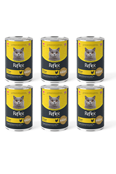 Reflex Sos İçinde Et Parçacıklı Tavuklu Yetişkin Kedi Maması x 6 Adet