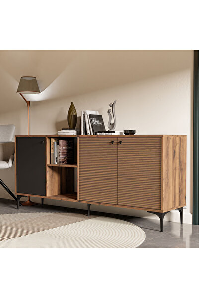 Mezza 1682 Vısıon Konsol 180 Cm Hat - Kaplan - Antrasit