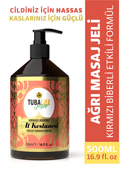 TUBALİFE Vücut Bakım Jeli At Kestanesi Kırmızı Biberli 500 ml