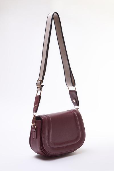 TRENDYOL SHOES Claret Red Crossbody Women's Small Bag Twoaw25Oc00003