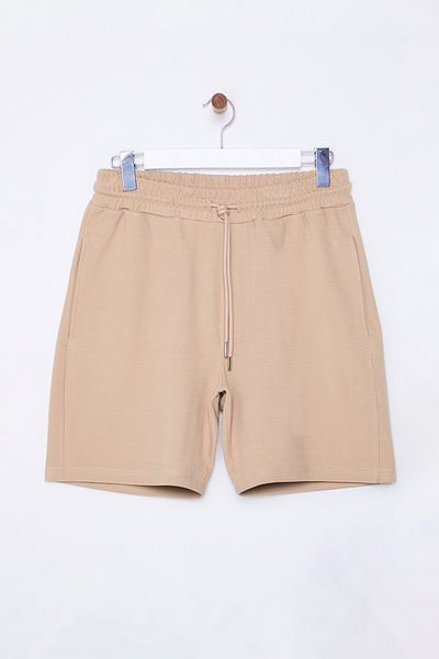 Trendyol Collection Premium σορτς με υφή και βερμούδες - Stone Regular Cut TMNSS25SR00014