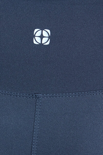 Trendyol Collection Reflective Print Anthracite Soft Sports Leggings - Brushed, Full Length Thmaw25Ty00020