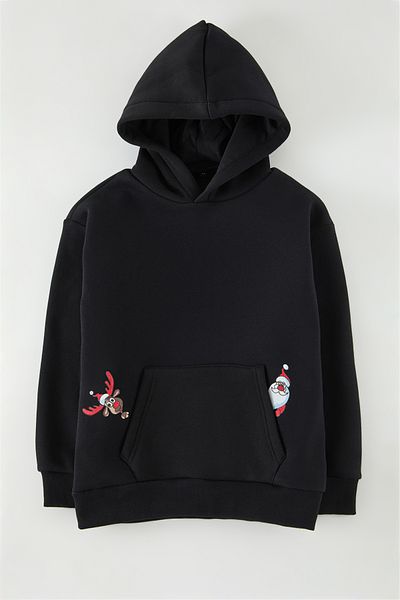 TRENDYOLKIDS Обикновен плетен коледен суитшърт Mini Me за момче Tkdaw25Sw00124
