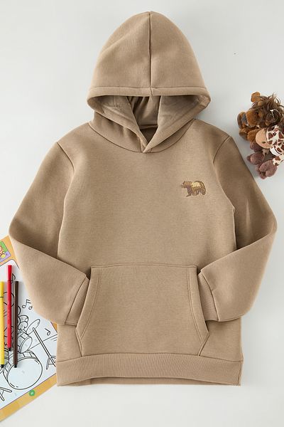 TRENDYOLKIDS Mink Boy Potištěná mikina Mini Me Tkdaw25Sw00122