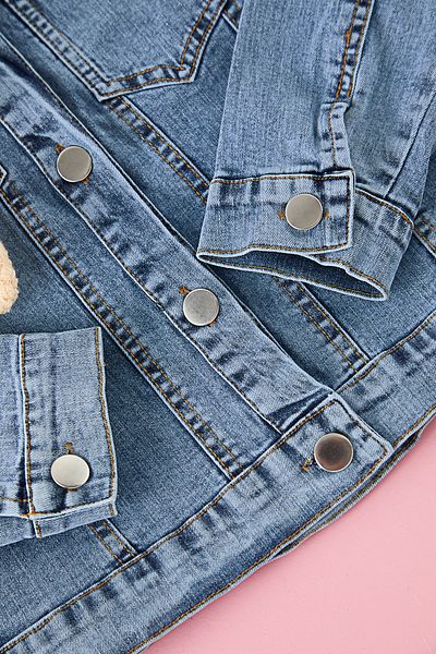 TRENDYOLKIDS Jachetă tricotată pentru fetiță albastră TKDAW25CE00013