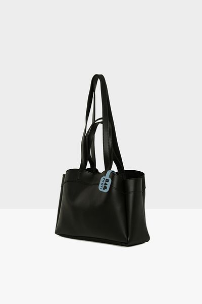 Bagmori Black Women's Puppy Double Strap Bag m 000008572