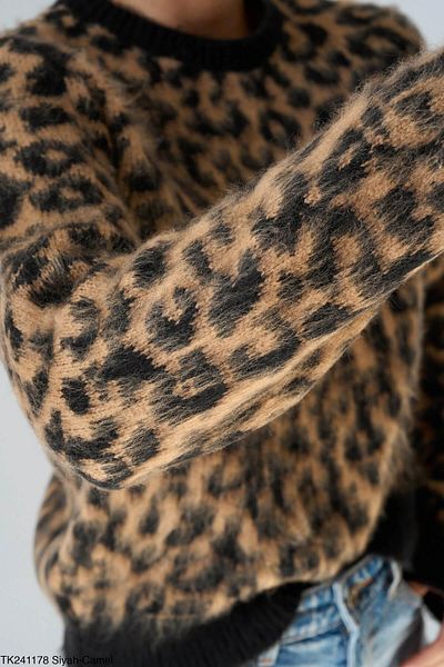 GAJA Pulover cu șardon cu model LEOPARD PENTRU FEMEI GJ3599