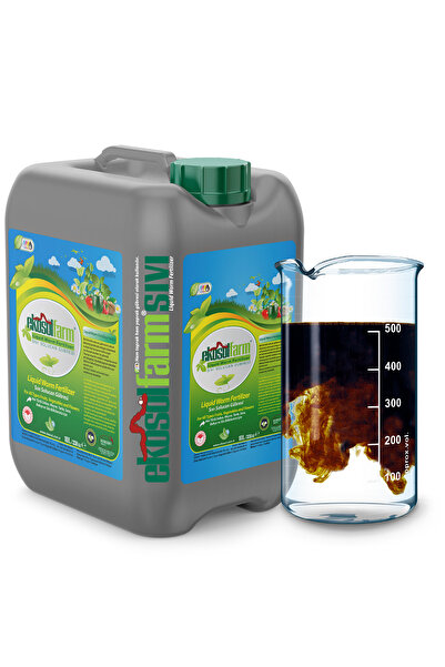 EkosolFarm Sıvı Solucan Gübresi 10 Litre Organik Gübre Bitki Besleyici