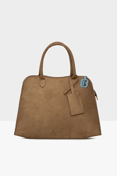 Bagmori Mink Women's Dangle Detailed Suede Tote Bag m 000008561