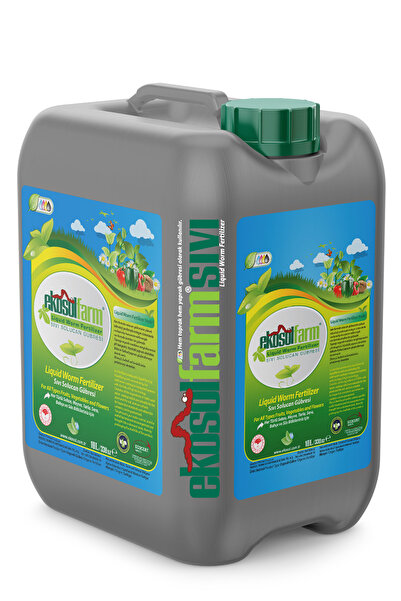 EkosolFarm Sıvı Solucan Gübresi 10 Litre Organik Gübre Bitki Besleyici