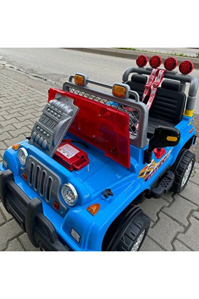 SLB-X6 Salman Bisiklet Mega Çift Kişilik Akülü Jeep Araba