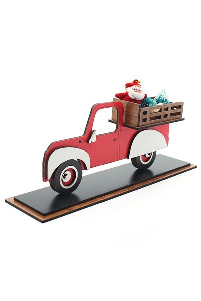 Lora Wedding 25cm Trolley with Tree and Santa Claus - 24 Pieces Diy-Boz (Demonte)