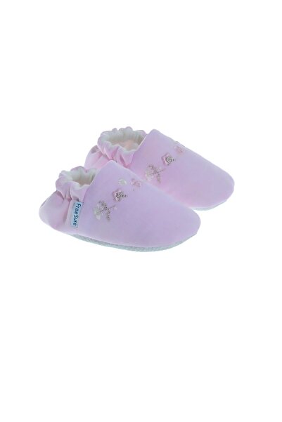Freesure 241164 Pembe Kız Bebek Patiği, Bebek Ayakkabısı, Kaymaz Taban