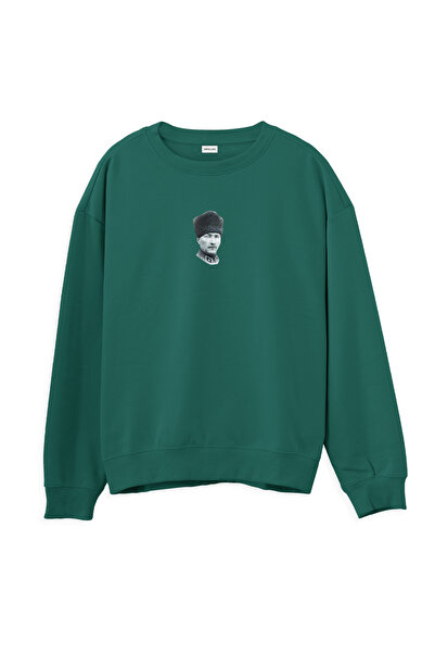 Orvia Life أتاتورك - سويت شيرت عادي أخضر