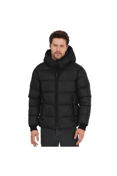 Rodi Jeans Herrenmantel mit Kapuze nicht abnehmbar, Winterjacke Herrenmantel wasserdicht Luxus-Design, Wa