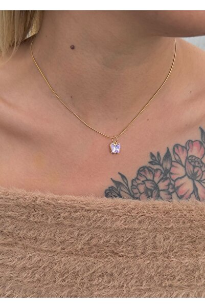 takıtarzım Kelebek çelik gold yılan zincir janjan kolye