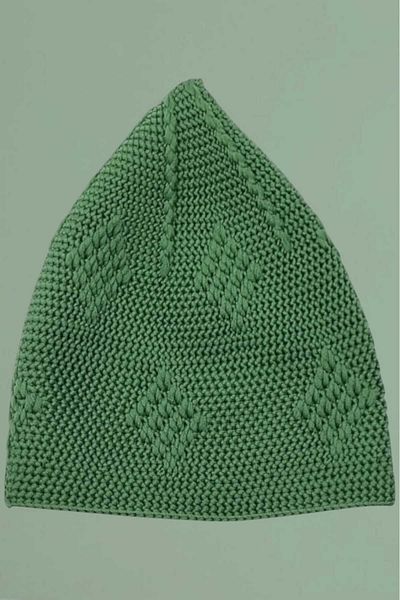 Trenderrs Woven Knit Patterned Skullcap Quality Prayer Beads