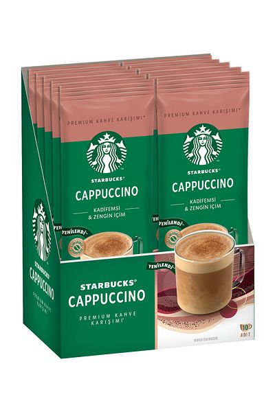 Starbucks كابتشينو مزيج القهوة الفاخر 14 جرام × 10 عبوات
