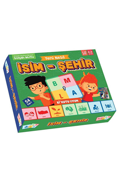 Bi Kutu Oyun Yeni Nesil İsim Şehir / Kolektif / Bi Kutu Oyun / 9786050652796