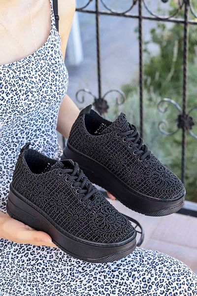 kajal ayakkabı Pantofi sport din tricot din dantela Elina