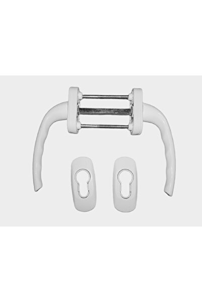 Kaya Pen Beyaz Çift Taraflı Pimapen Balkon Kapı Ve Sürme Kolu Alüminyum (KAYA-PEN STAR) Rozetli