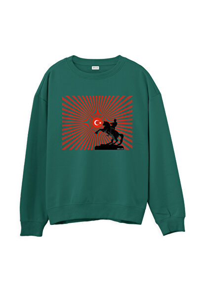 Orvia Life سويت شيرت أخضر عادي - شراء ULU