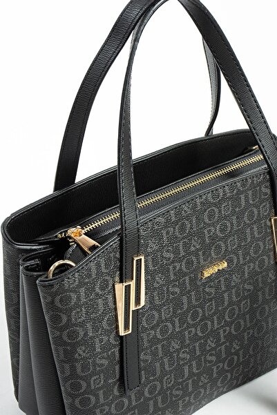 Just Polo Trend Black Shoulder and Hand Bag Medium Size