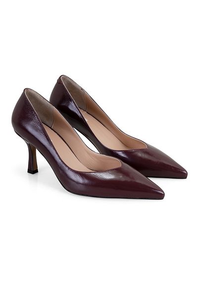 Desa Women's Burgundy Patent Leather Stiletto