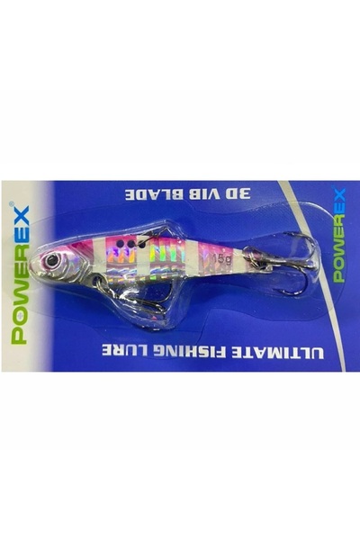 POWEREX Ufl Minnow 3d Vib Blade 5.2cm 7gr Vibrasyon Lrf Jig Yem 02-pink Zebra...