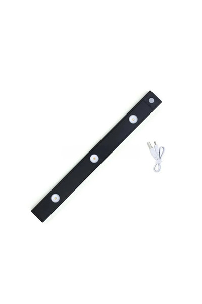 LED LEVEL Dekoratif Gece Lambası - Usb Şarjlı Led Aydınlatma Siyah 40cm