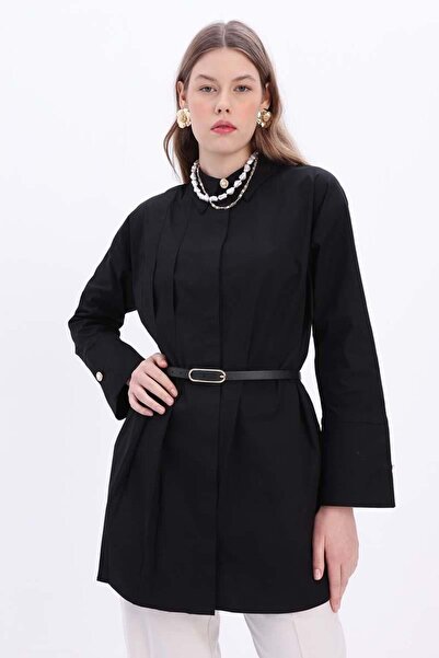 ALLDAY Black-Ellipse Buckle Belt