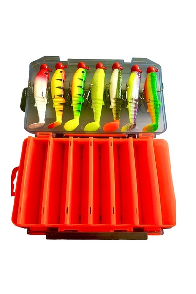 Savage Gear Cannibal 10cm 22gr Turna Mix Set Çift Traflı 14 Gözlü  Kutu 7ad S...