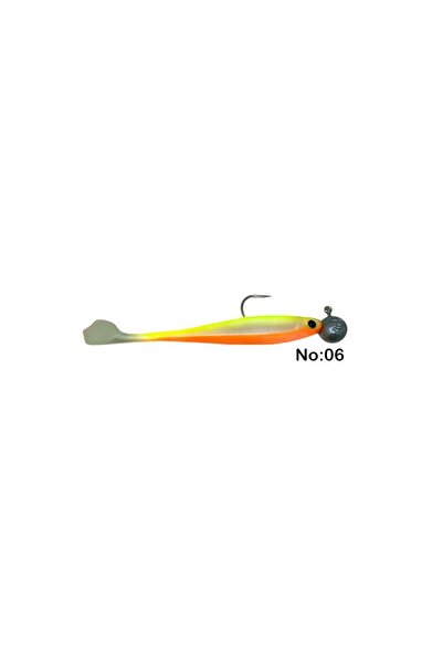 CAPTAIN Dagi Duck Shad 9cm Jig Head 17gr Modifiyeli Hazır Silikon Yapay Yem N...