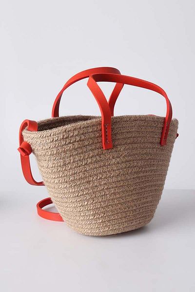 ALLDAY Orange-Small Size Straw Crossbody Bag