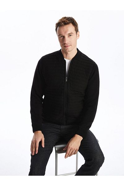 LC Waikiki Ανδρικό Πλεκτό Παλτό - Standard Fit, College Collar, LCWAIKIKI Classic