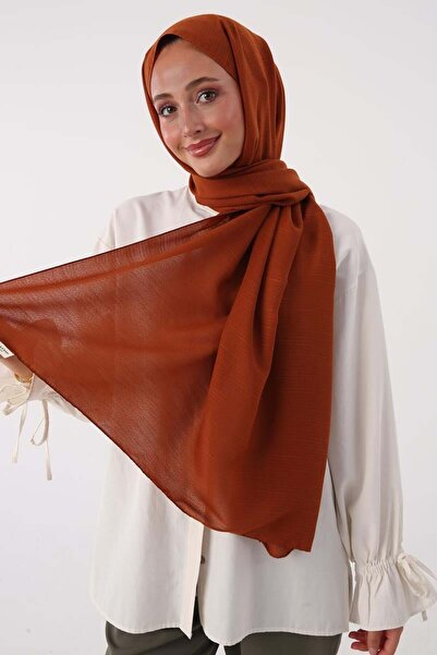 ALLDAY Детальний бавовняний шарф з черепичною смужкою