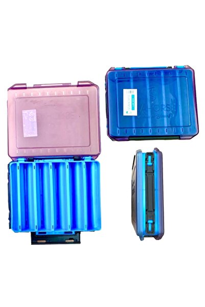 SEA HORSE Çift Taraflı Maket Yem Rapala Kutusu 10 Gözlü 20x15x4.5 cm Max 12.5...