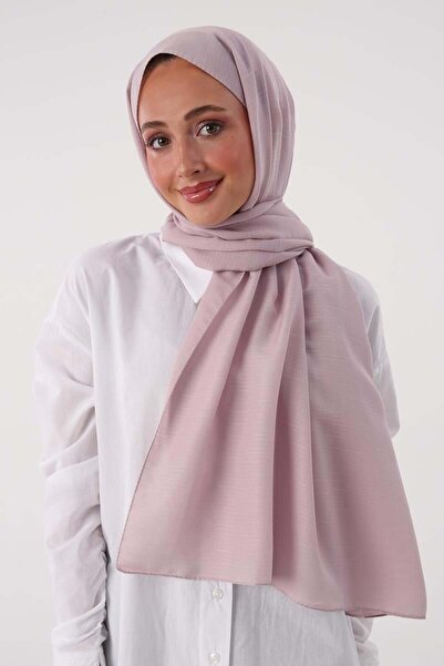 ALLDAY Şal din bumbac cu dungi deschise liliac