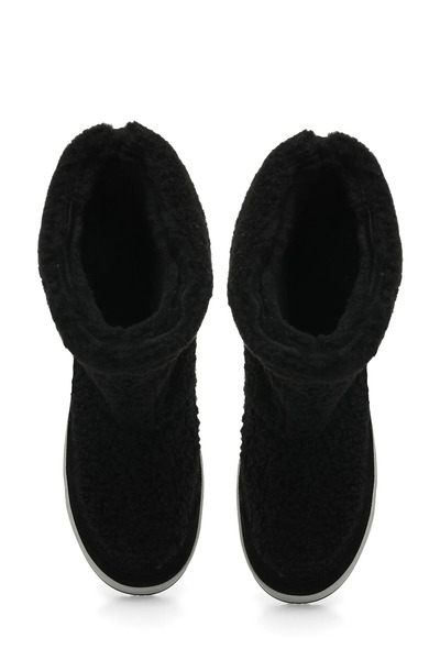 MİYA Kadın Ortopedik Konfor Kaymaz Taban Polarlı Yünlü Kürklü Lumberjackk Model Su İtici Kar Botu Çizme