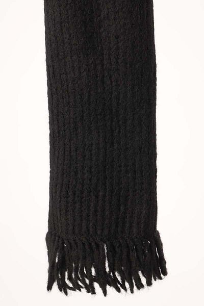 ALLDAY Black Knitwear Tassel Shawl