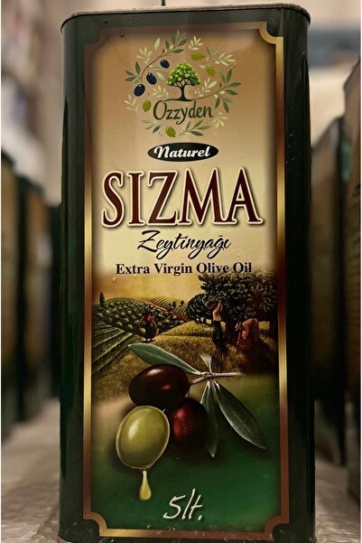 OZD Naturel Sızma Soğuk Sıkım Zeytinyağı 5 lt teneke