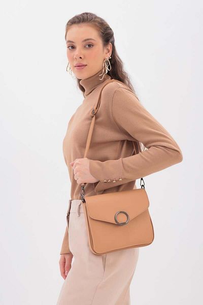 ALLDAY Camel-Strap Envelope Bag