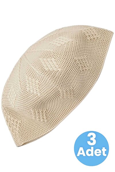 Uniquetrenders Ποιοτικό σκουφάκι προσευχής 3 τεμαχίων με υφαντό πλεκτό σχέδιο