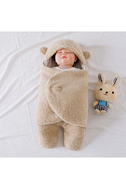 lullabee 0-12 Ay Welsoft Dış Kundak Battaniyesi Peluş Ayaklı, Extra Yumuşak Y...