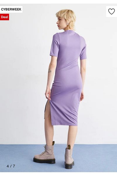 Nike Sportswear Essential Midi Length Purple Women's Dress