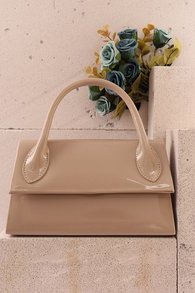 weem bag Τσάντα Portfolio Weembag 163 λουστρίνι μεγάλου μεγέθους μονής λαβής