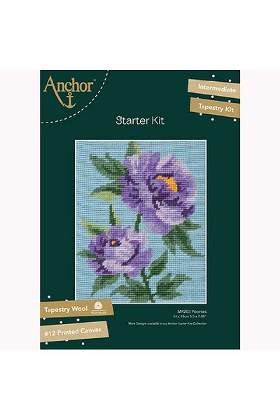 Anchor Peony Flower Tapestry Kit Mr203 (Beginner)